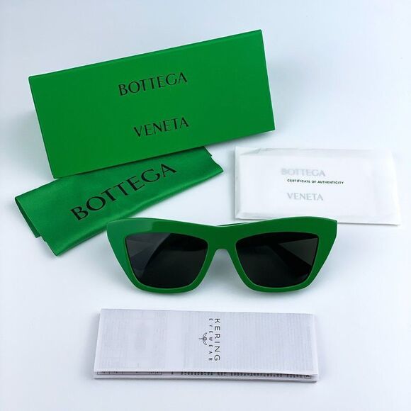 SALE! NEW Bottega Veneta BV1121S 005 Green Cat Eye Unisex Sunglasses main image 8